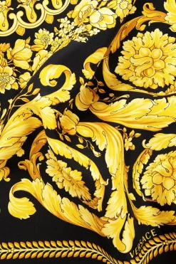 Versace ŻÓŁTY Jedwabny szal