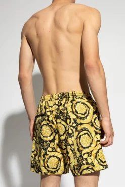 Versace ŻÓŁTY Szorty kąpielowe