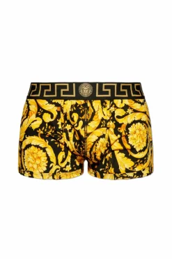 Versace ŻÓŁTY Wzorzyste bokserki