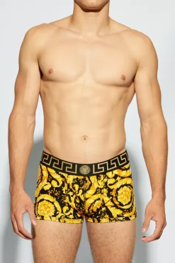 Versace ŻÓŁTY Wzorzyste bokserki