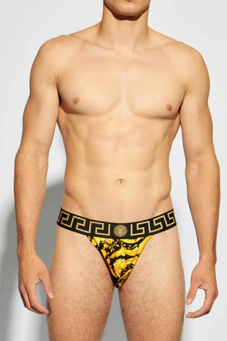 Versace ŻÓŁTY Wzorzyste jockstrapy