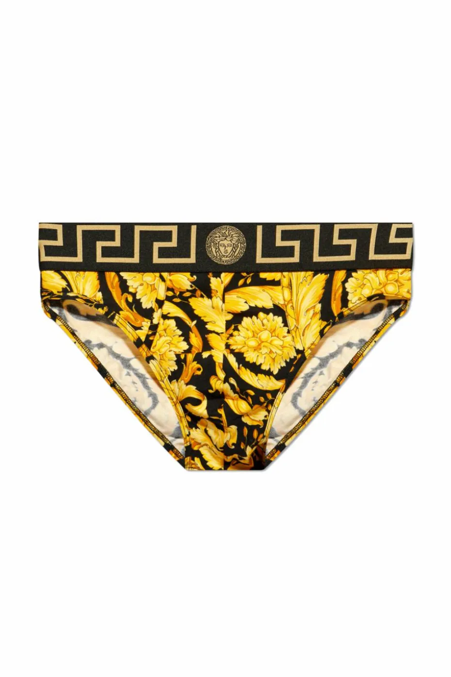 Versace ŻÓŁTY Wzorzyste slipy