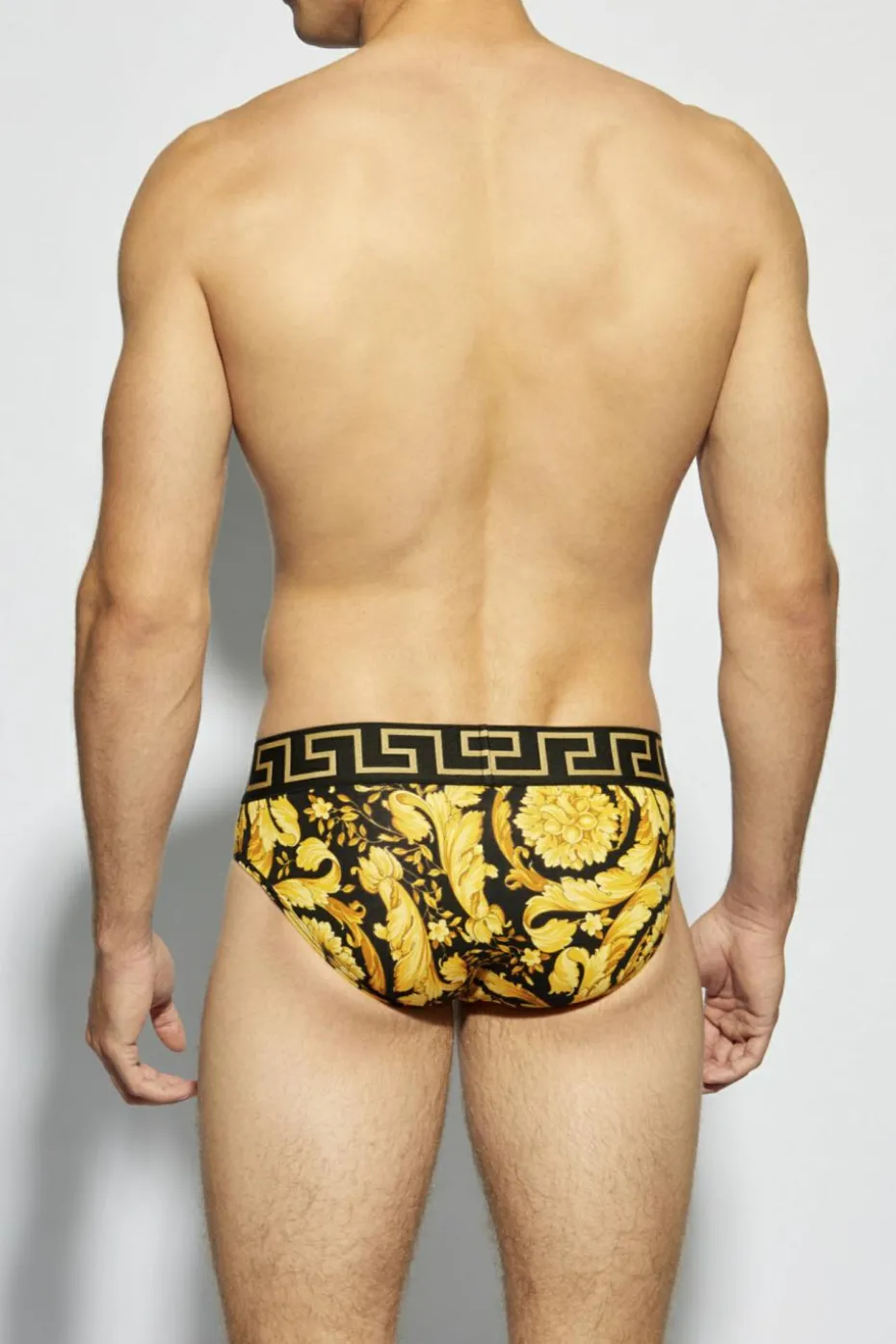 Versace ŻÓŁTY Wzorzyste slipy