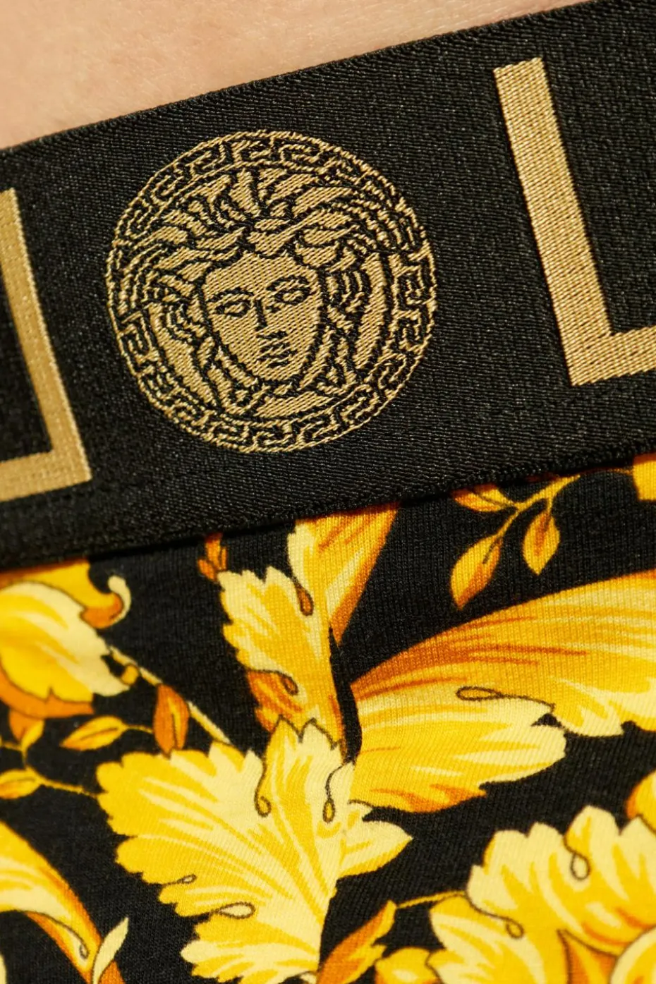 Versace ŻÓŁTY Wzorzyste slipy