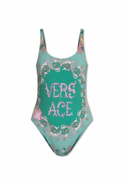 Versace ZIELONY Jednoczęściowy kostium kąpielowy