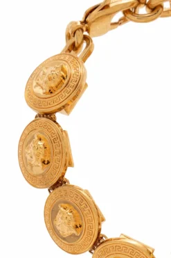 Versace ZŁOTY Bransoleta z motywem głowy Meduzy