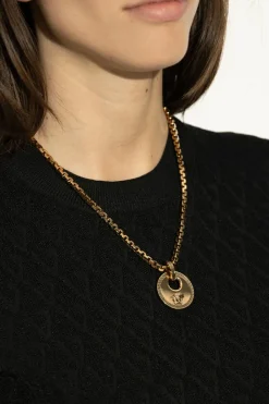 Versace ZŁOTY Naszyjnik z zawieszką