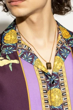 Versace ZŁOTY Naszyjnik z zawieszką