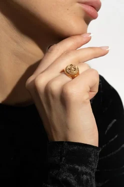 Versace ZŁOTY Pierścień z głową Meduzy