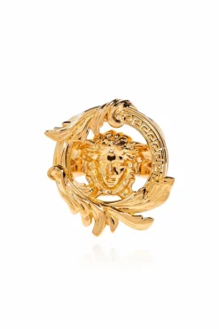 Versace ZŁOTY Pierścień z motywem głowy Meduzy
