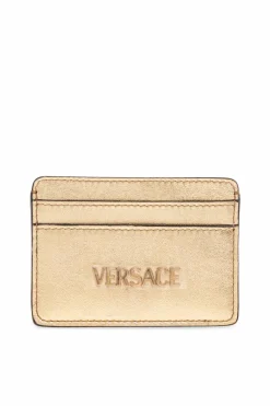 Versace ZŁOTY Skórzane etui na karty