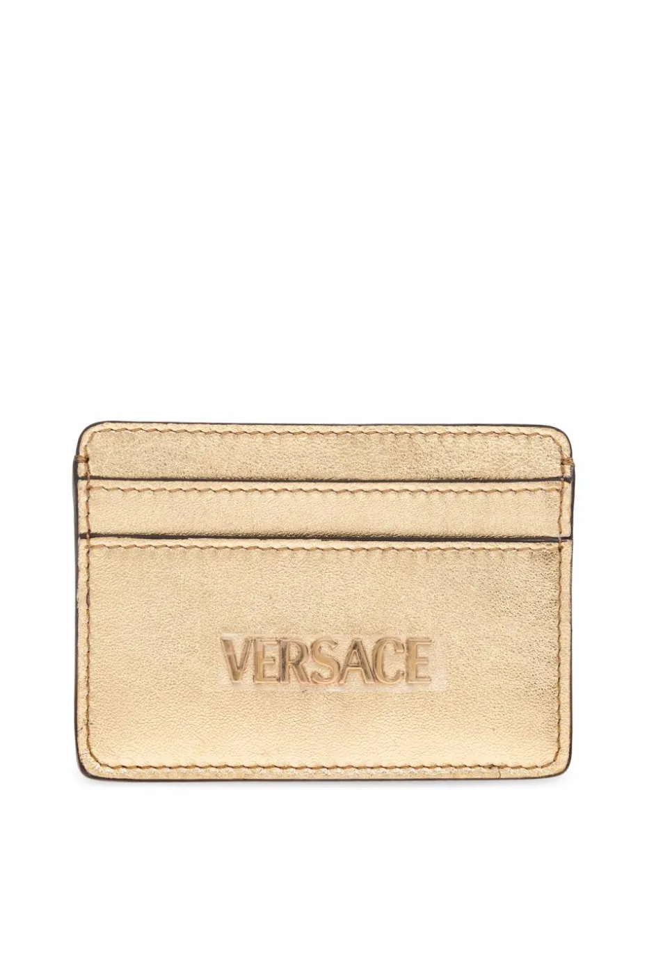 Versace ZŁOTY Skórzane etui na karty