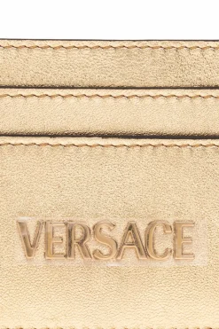 Versace ZŁOTY Skórzane etui na karty