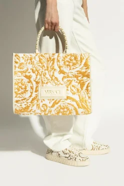 Versace ZŁOTY Torba `Athena Medium` typu `shopper`