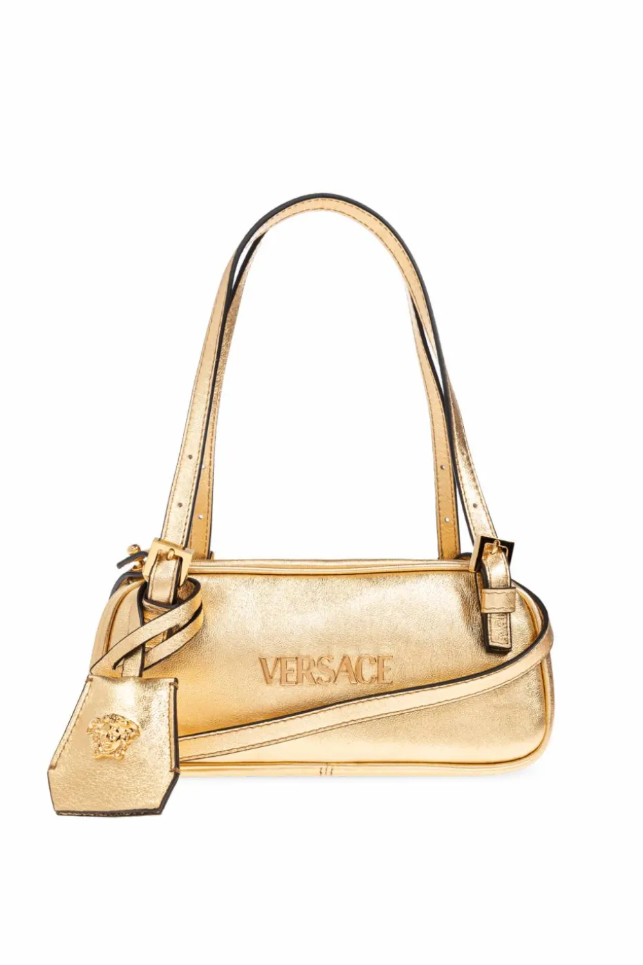 Versace ZŁOTY Torba do ręki `Tag Bowling Mini`