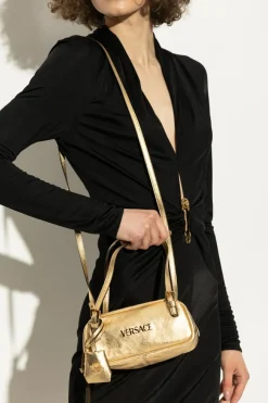Versace ZŁOTY Torba do ręki `Tag Bowling Mini`