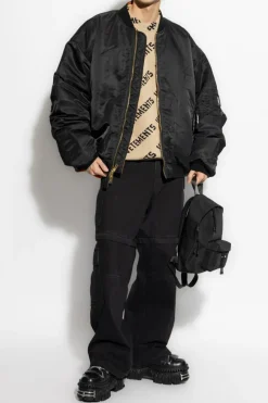 VETEMENTS beżowy Sweter z logo