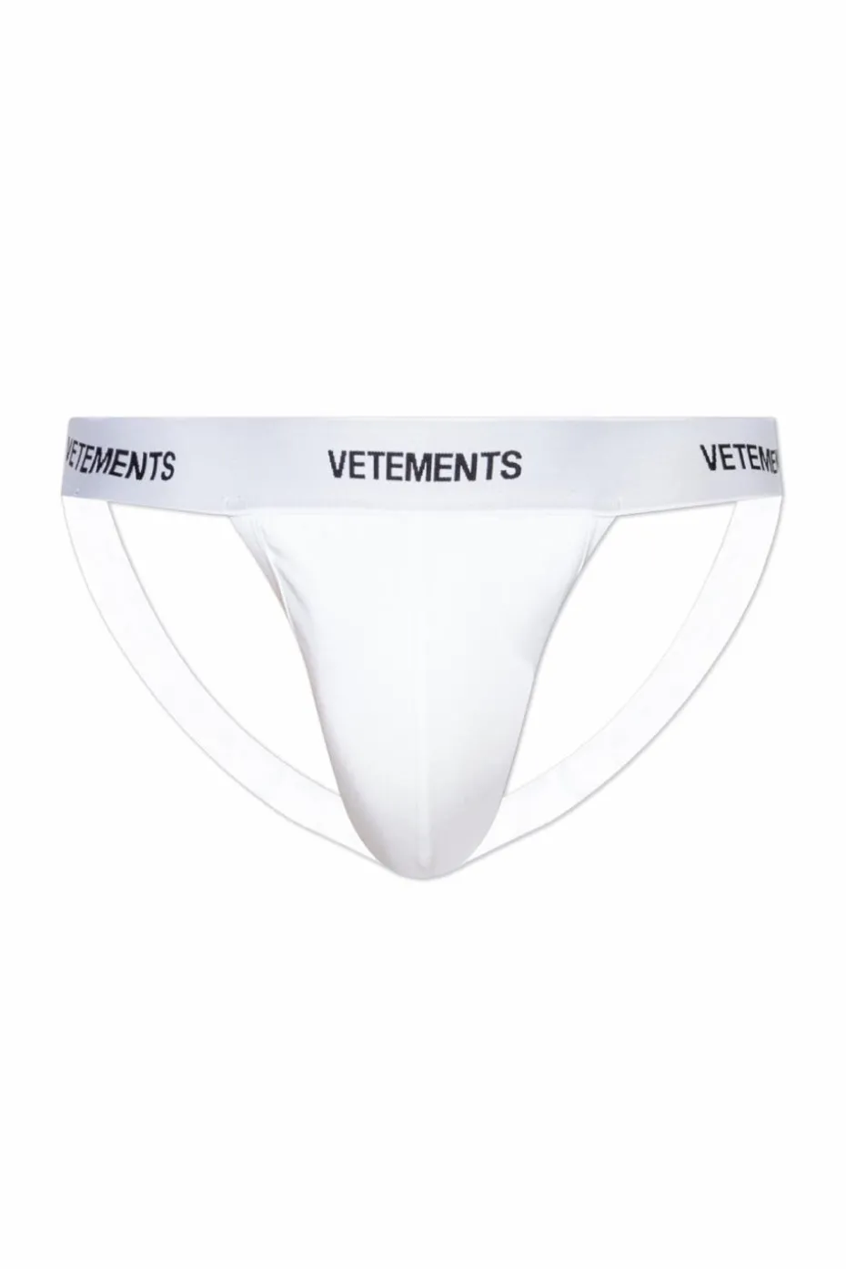 VETEMENTS BIAŁY Jockstrapy z logo