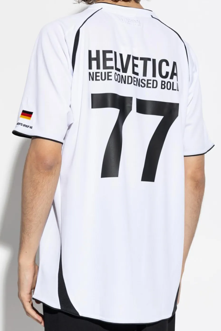 VETEMENTS BIAŁY T-shirt typu `oversize`
