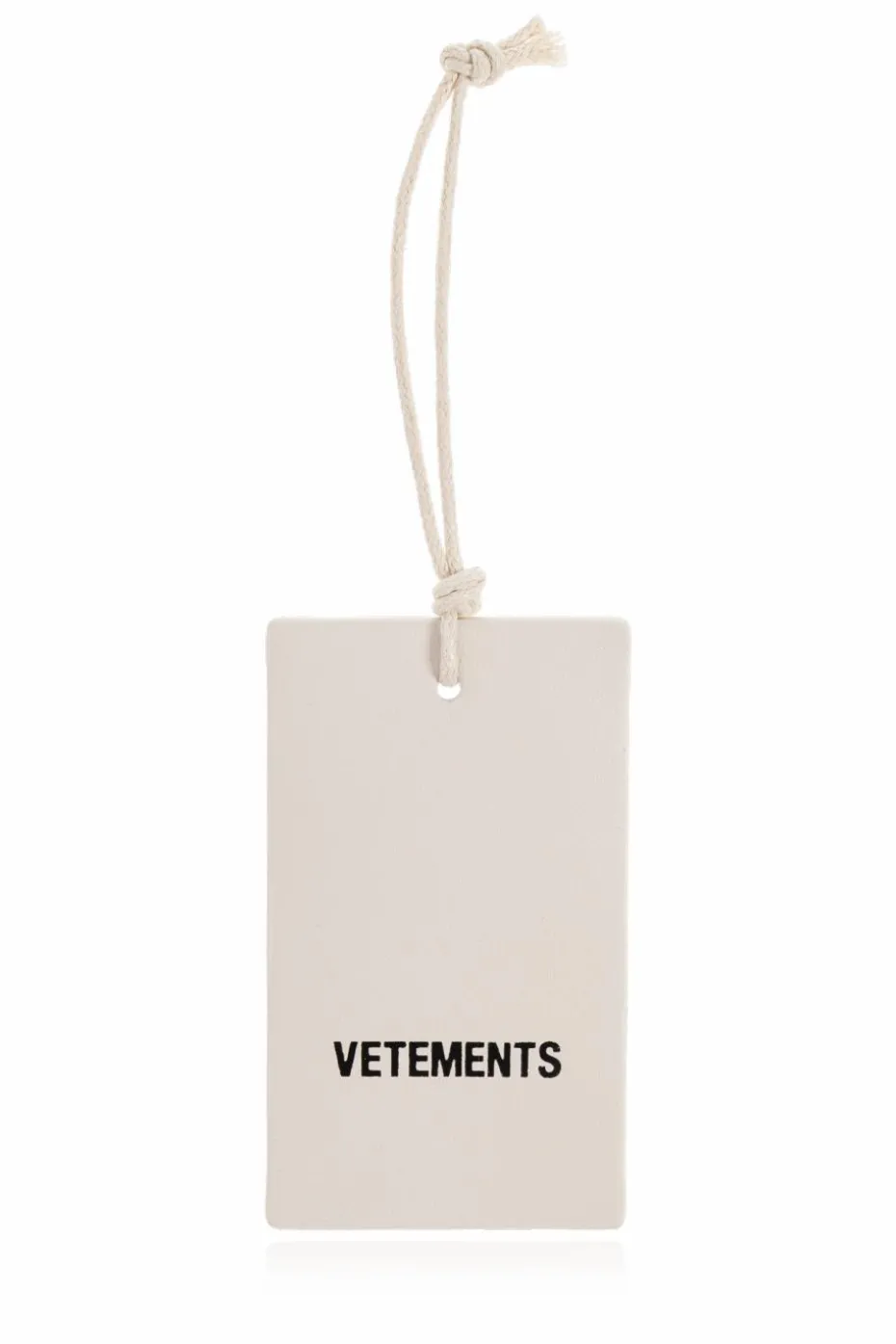 VETEMENTS BIAŁY Zawieszka z logo