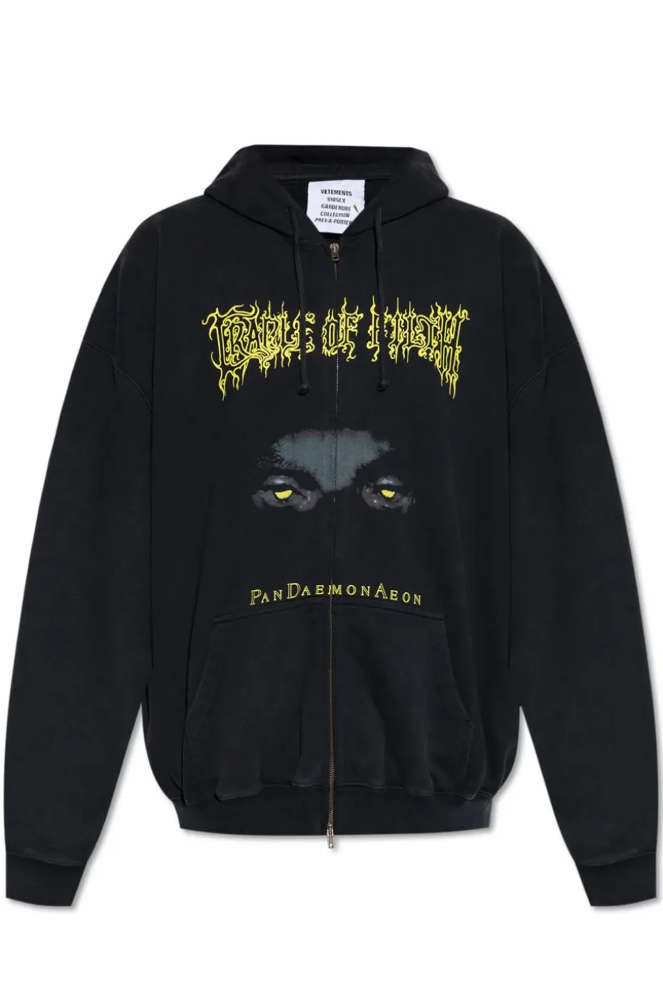 VETEMENTS CZARNY Bluza typu `oversize`