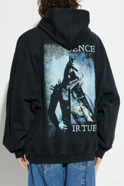 VETEMENTS CZARNY Bluza z nadrukiem