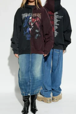 VETEMENTS CZARNY Bluza z kapturem