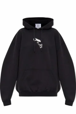 VETEMENTS CZARNY Bluza z nadrukiem