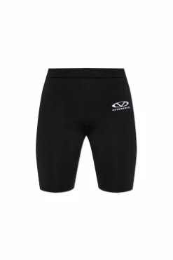 VETEMENTS CZARNY Krótkie leginsy