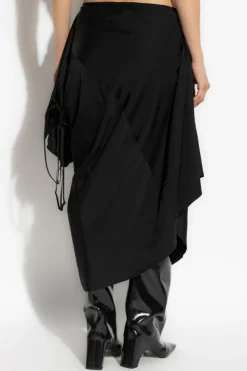 VETEMENTS CZARNY Sukienka z możliwością noszenia jako spódnica