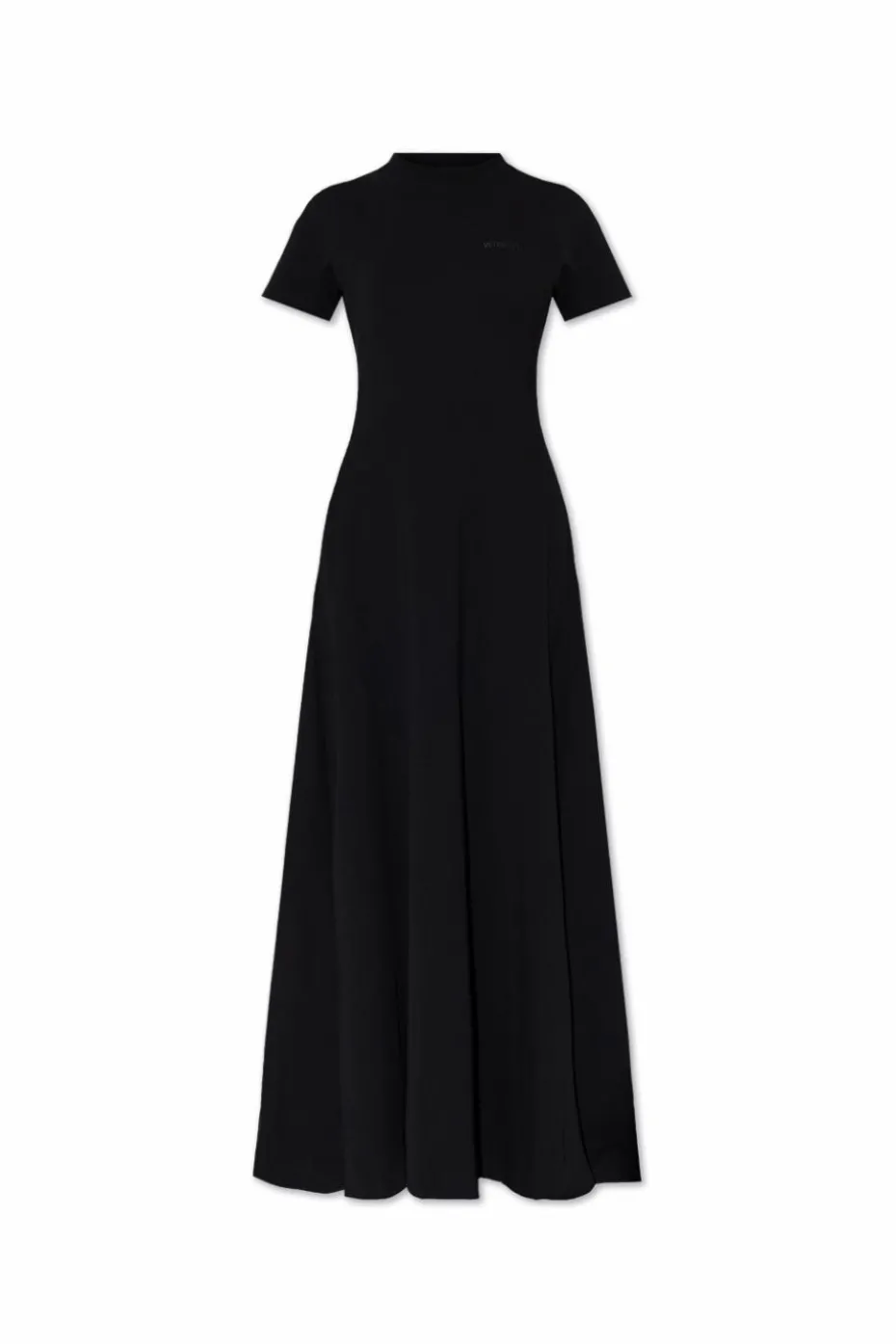 VETEMENTS CZARNY Sukienka z logo