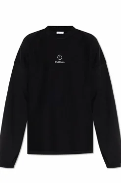 VETEMENTS CZARNY T-shirt typu `oversize`