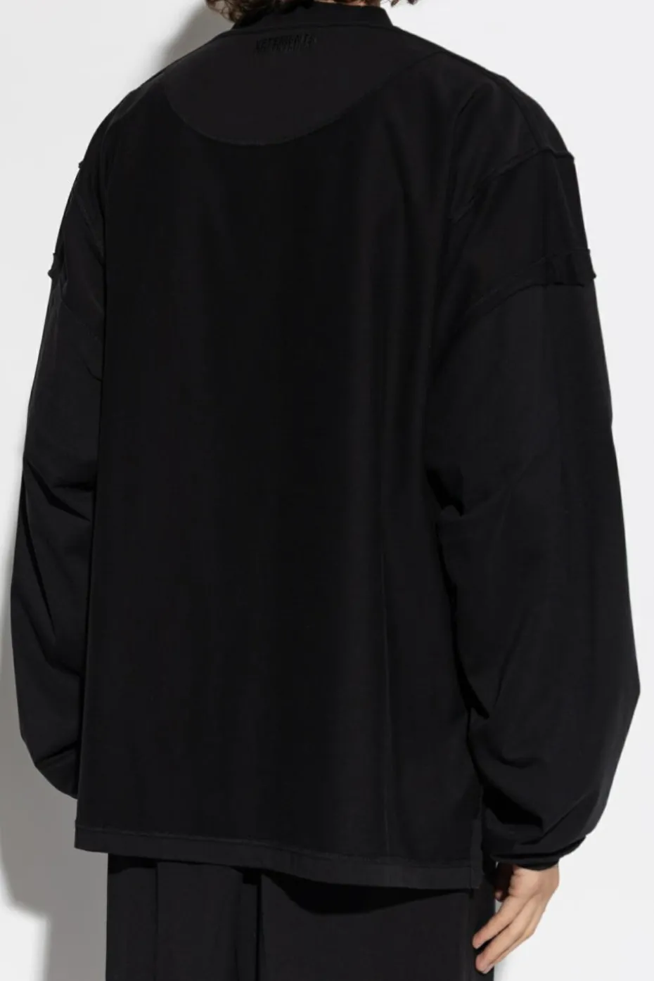 VETEMENTS CZARNY T-shirt typu `oversize`