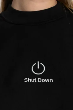 VETEMENTS CZARNY T-shirt typu `oversize`