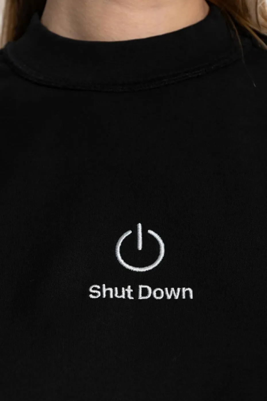 VETEMENTS CZARNY T-shirt typu `oversize`