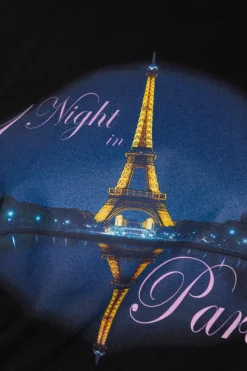 VETEMENTS CZARNY T-shirt z nadrukiem