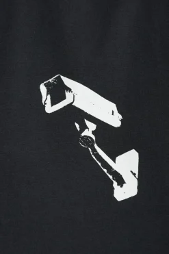 VETEMENTS CZARNY T-shirt z nadrukiem