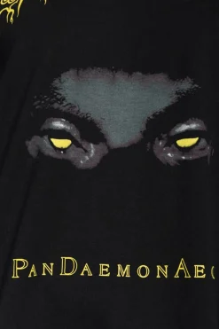 VETEMENTS CZARNY T-shirt z nadrukiem