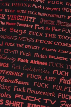 VETEMENTS CZARNY T-shirt z nadrukiem