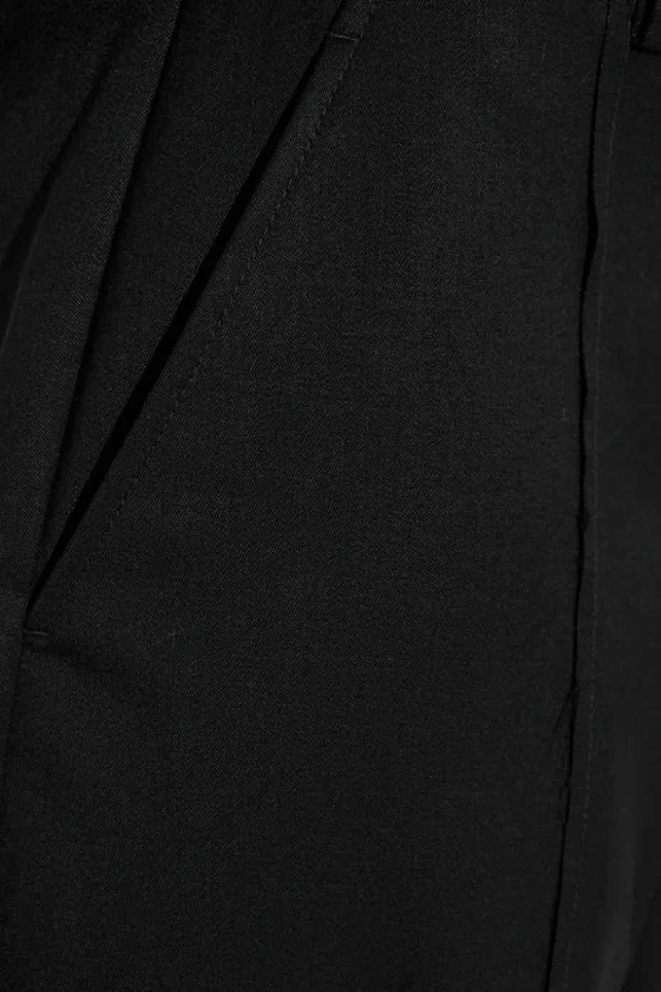 VETEMENTS CZARNY Wełniane spodnie