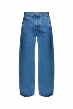 VETEMENTS GRANATOWY Jeansy z logo