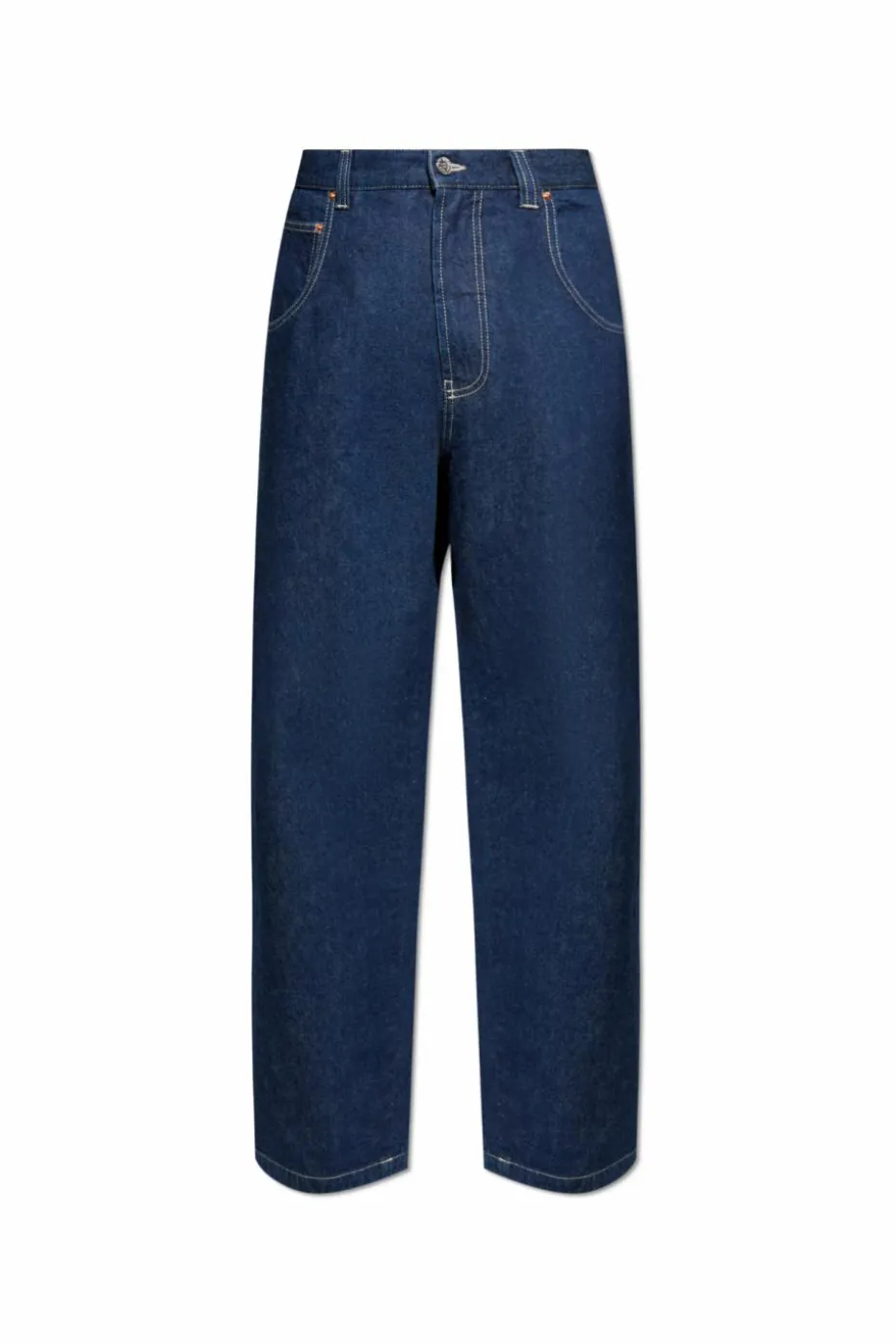 VETEMENTS GRANATOWY Jeansy z przeszyciami