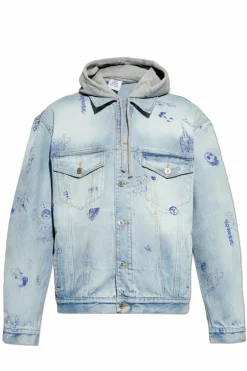 VETEMENTS jasnoniebieski Kurtka jeansowa