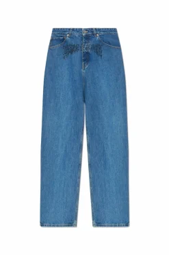 VETEMENTS NIEBIESKI Jeansy z logo
