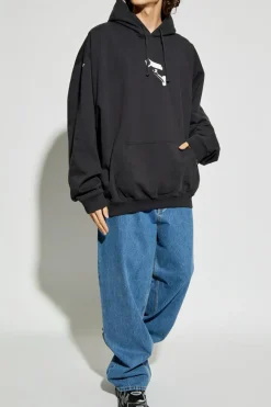 VETEMENTS NIEBIESKI Jeansy z logo