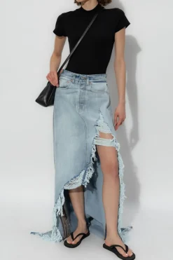 VETEMENTS NIEBIESKI Jeansowa spódnica