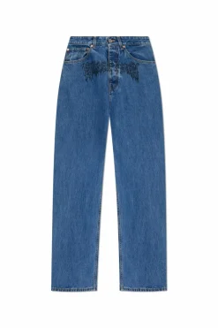 VETEMENTS NIEBIESKI Jeansy z logo