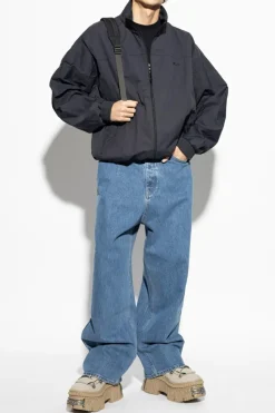 VETEMENTS NIEBIESKI Jeansy z logo