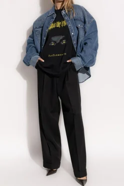 VETEMENTS NIEBIESKI Koszula jeansowa
