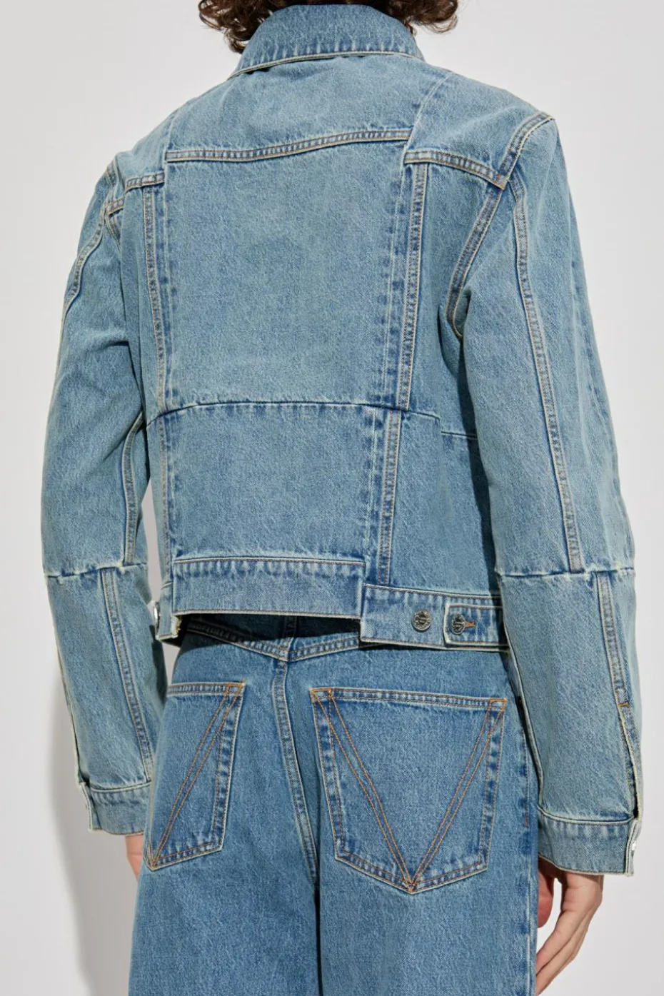 VETEMENTS NIEBIESKI Kurtka jeansowa